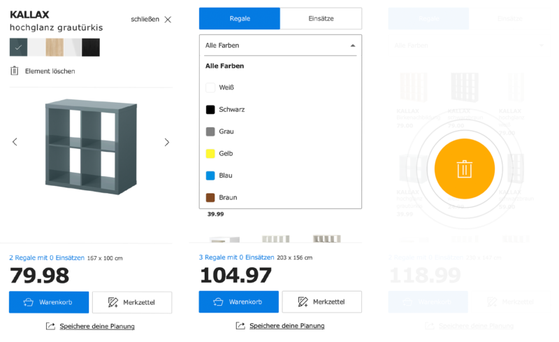 IKEA 3D Shelf Configurator