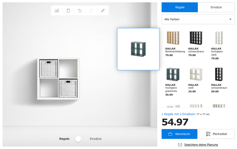 IKEA 3D Shelf Configurator