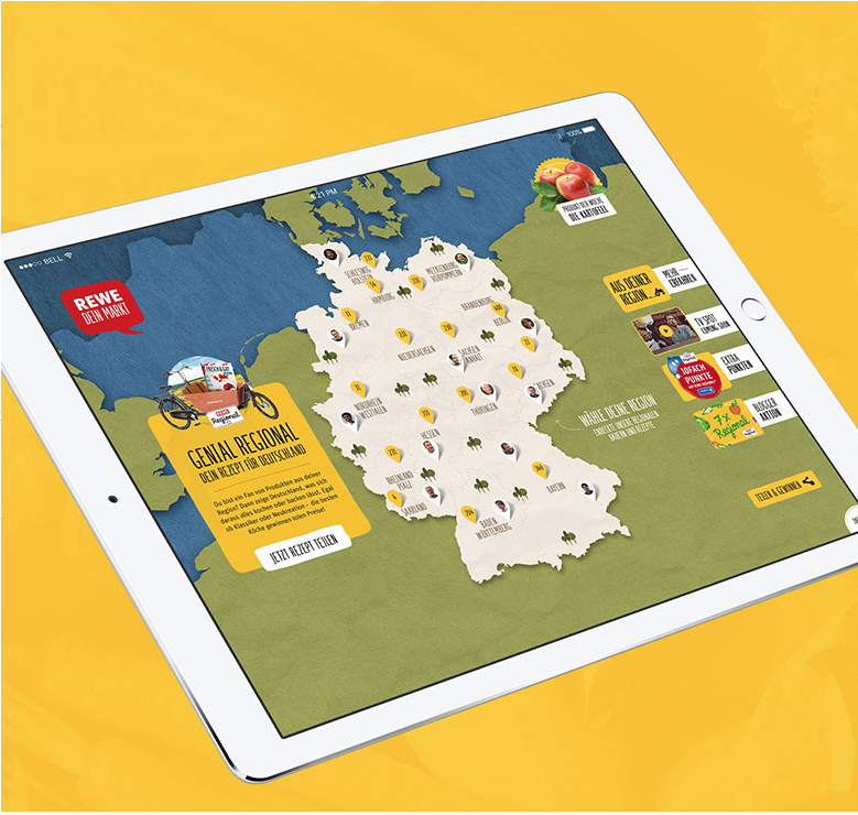 The Germany wide umbrella campaign for REWE Regional under the slogan