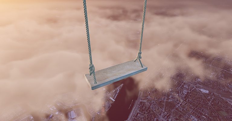Swing Above Hamburg: Virtual Reality Schaukel auf dem Reeperbahnfestival 