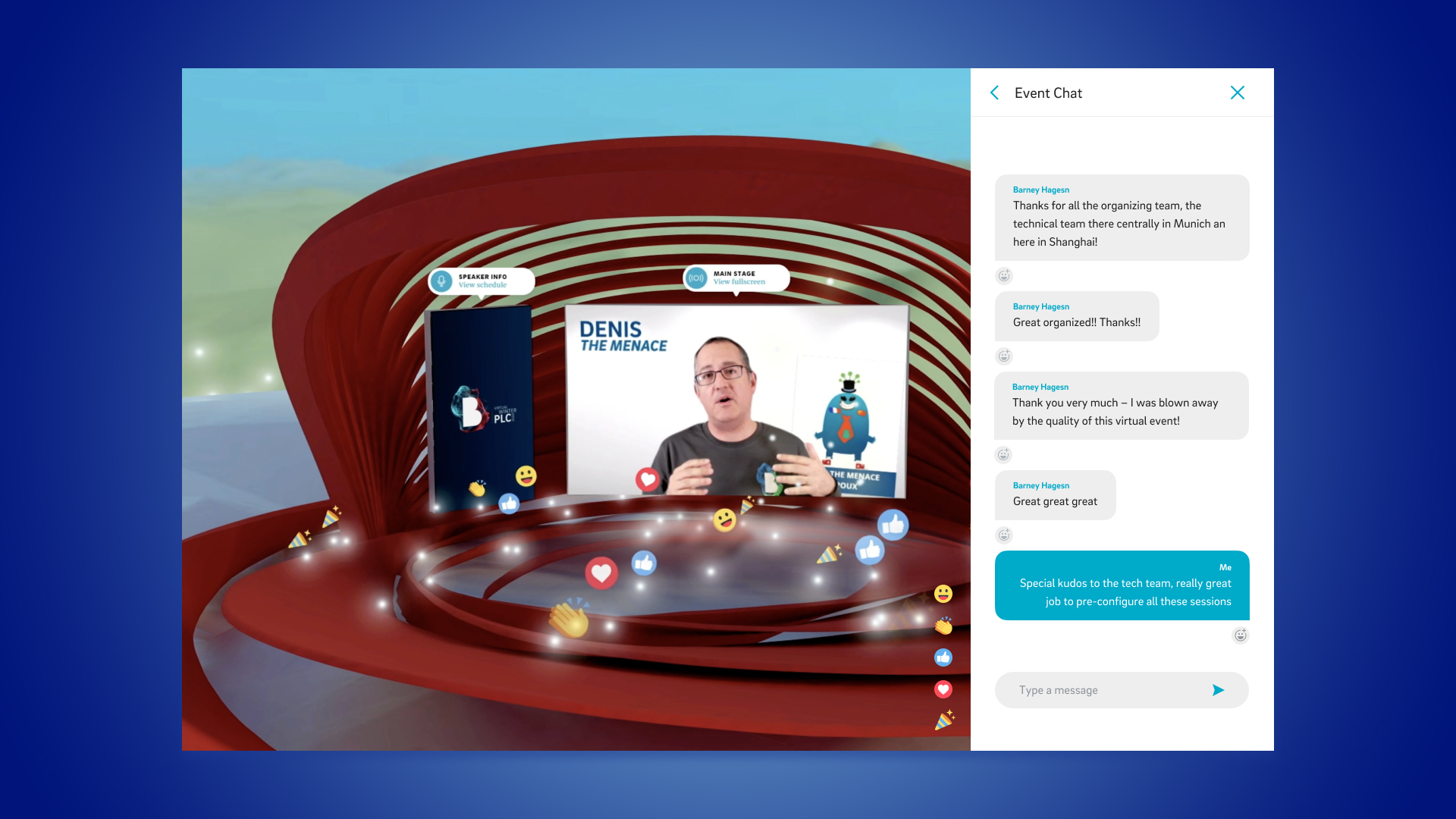 Eventchat mockup