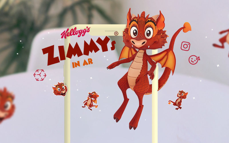 KELLOGG'S Zimmys® Augmented Reality Character and Instagram Filter